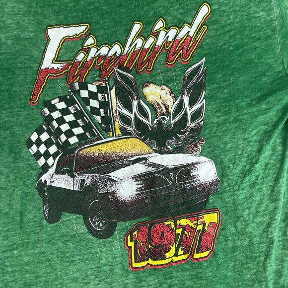 1977 Pontiac Firebird Green Printed GM T-Shirt Men’s Size L - Picture 12 of 16